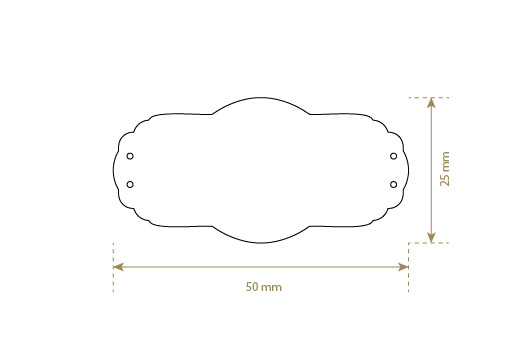 Keinonahkainen etiketti Model EP-M105