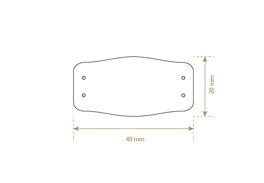 Keinonahkainen etiketti Model EP-M114