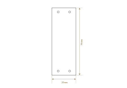 Nahkajäljitelmä etiketti Model EP-M119