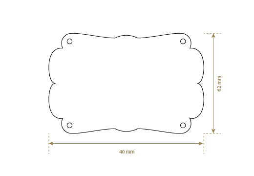 Keinonahkainen etiketti Model EP-M142