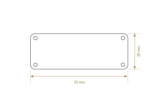 Synteettistä nahkaa etiketti Model EP-M143