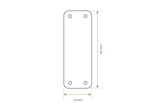 Keinonahkainen etiketti Model EP-M159