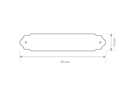 Luonnon nahkainen etiketti Model EP-M16
