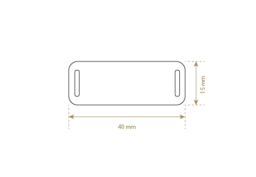 Keinonahkainen etiketti Model EP-M169
