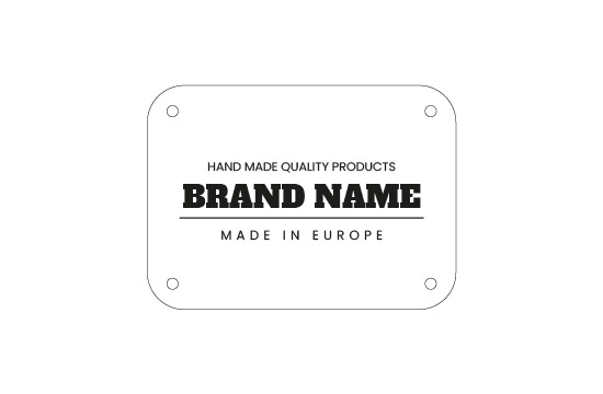 Luonnon nahkainen etiketti Model EP-M23