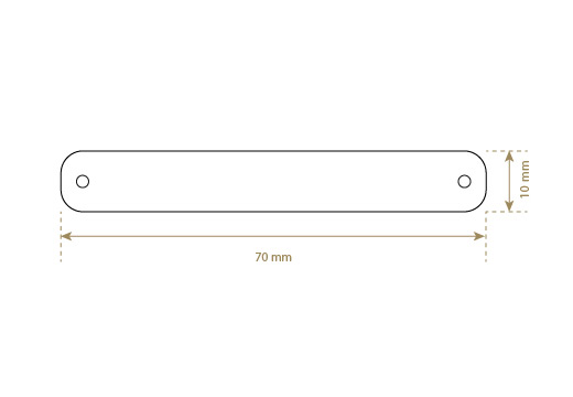 Luonnon nahkainen etiketti Model EP-M30