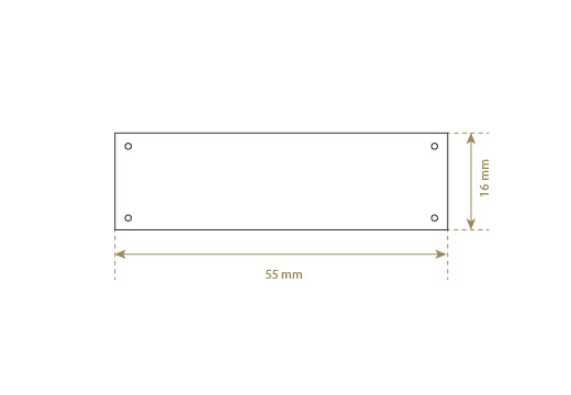 Luonnon nahkainen etiketti Model EP-M34