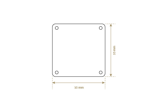 Luonnon nahkainen etiketti Model EP-M38