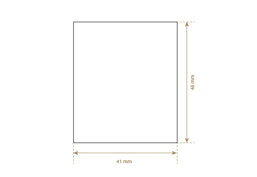 Luonnon nahkainen etiketti Model EP-M41