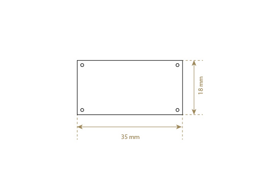 Luonnon nahkainen etiketti Model EP-M44