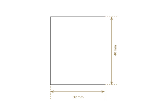 Luonnon nahkainen etiketti Model EP-M47