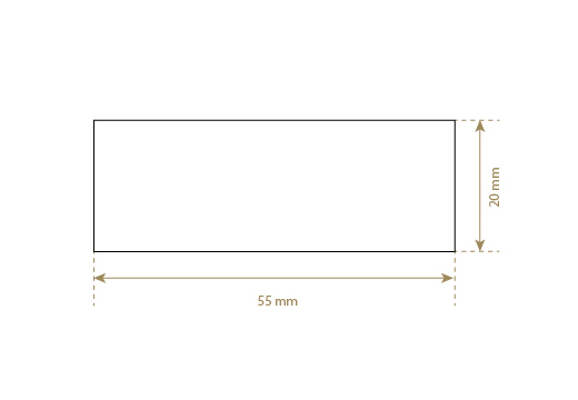 Luonnon nahkainen etiketti Model EP-M56