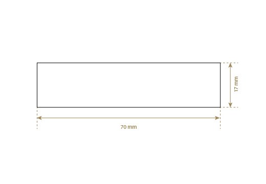 Luonnon nahkainen etiketti Model EP-M57
