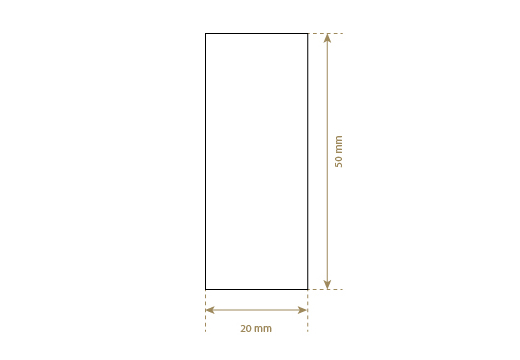 Luonnon nahkainen etiketti Model EP-M61