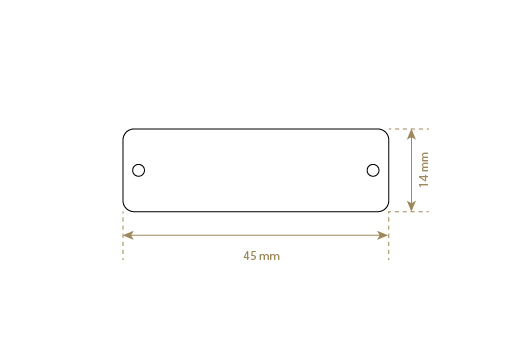 Luonnon nahkainen etiketti Model EP-M62