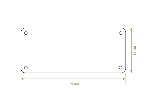 Luonnon nahkainen etiketti Model EP-M64