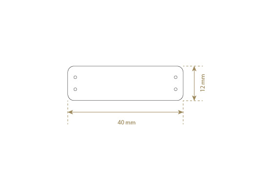 Luonnon nahkainen etiketti Model EP-M8