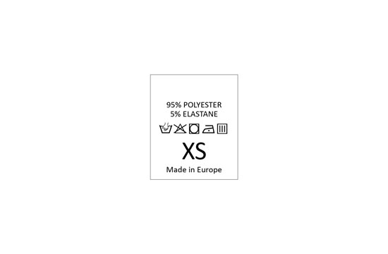 Pyykkiohje- ja kokomerkit Model TC-M180