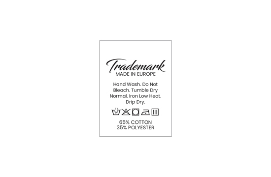 Pesulappu merkki Model TC-M190