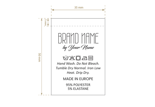 Pesulappu merkki Model TC-M197