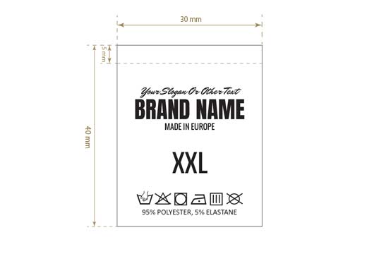 Pyykkiohje- ja kokomerkit Model TC-M300