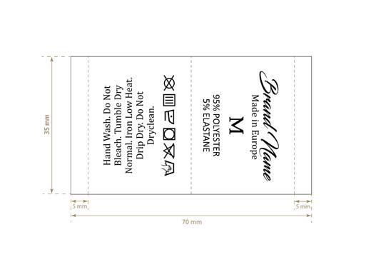 Tekstiilien pesu- ja kokolappu Model TC-M336