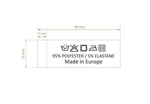 Pesulappu merkki Model TC-M407