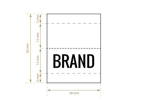 Kudottuetiketti Small Style Model WL-M54